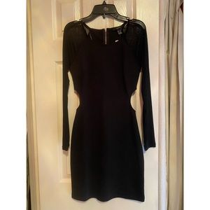 Forever 21 black body con dress